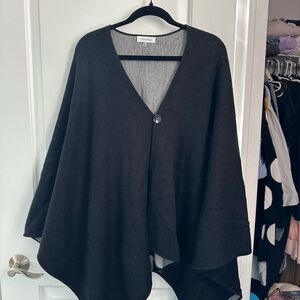 Calvin Klein Women's Black Poncho